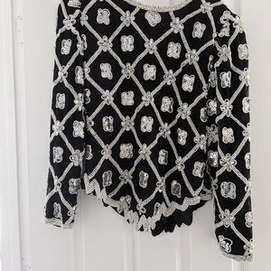 Embellished sequence top